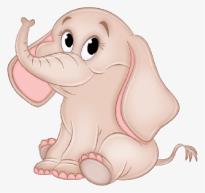 Funny Baby Elephant Images Cliparts - Pink Baby Elephant Clipart Baby Shower, HD Png Download, Free Download