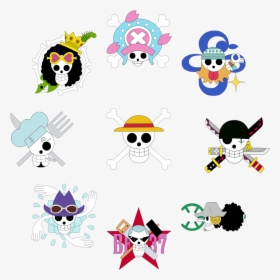 Transparent Jolly Roger Png - One Piece Crew Jolly Rogers, Png Download, Free Download