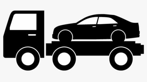 Car Pickup Truck Tow Truck Towing - Tow Truck Silhouette Png, Transparent Png, Free Download
