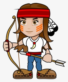 Girl Archer Clip Arts - กีฬา ยิง ธนู การ์ตูน, HD Png Download, Free Download