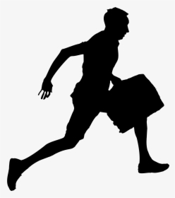 People Running Silhouette Png - Running Silhouette People Running, Transparent Png, Free Download