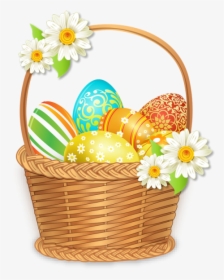 Vector Easter Egg Basket Png, Transparent Png, Free Download