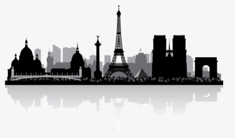 Paris Skyline Silhouette Royalty-free - France Skyline, HD Png Download, Free Download