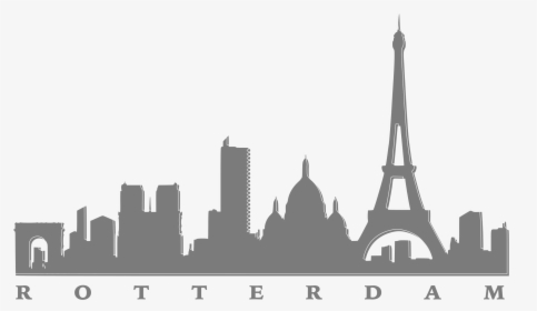 Transparent Cityscape Png - Easy Paris Skyline Silhouette, Png Download, Free Download