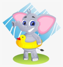 Baby Elephant To Use Hd Image Clipart - Cartoon, HD Png Download, Free Download