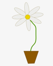 Flower In A Pot Clip Arts - Flower In A Pot Animated, HD Png Download, Free Download