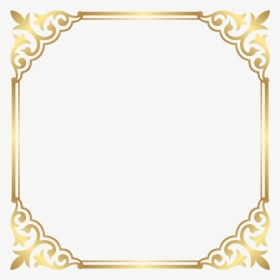 Fancy Gold Border Png- - Border Frame Gold Png, Transparent Png, Free Download