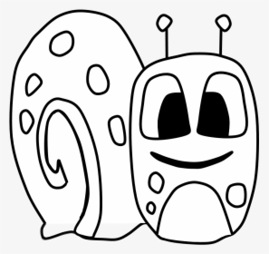 Snail, Big Eyes, Black And White, Cartoon Animal, Png - Gary The Snail Sketch, Transparent Png, Free Download