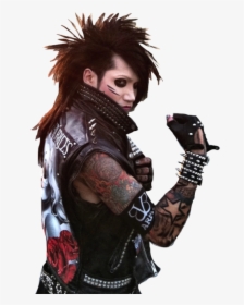 Black Veil Brides, Bvb, And Ashley Purdy Image - Black And White Pictures Of Ashley Purdy, HD Png Download, Free Download