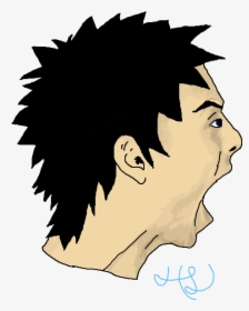 Screaming Face Profile, HD Png Download, Free Download