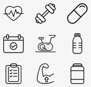 Exercise Icons Free Vector - Hip Hop Icons Png, Transparent Png, Free Download