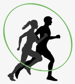 Vector Motivation Icon - Silhouette Running Png, Transparent Png, Free Download
