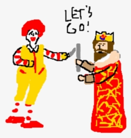 Mcdonalds Clipart Ronald Mcdonald Free Clip Art Stock - Mcdonald's Fries Versus Burger King Fries, HD Png Download, Free Download