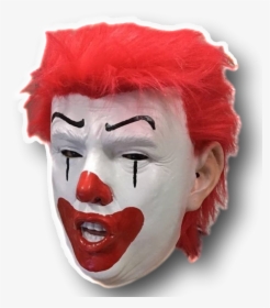 Ronald Mcdonald Face Png - Trump Clown Mask, Transparent Png, Free Download