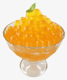 Bubble Tea Popping Boba With Mango Coating - Popping Boba Png, Transparent Png, Free Download