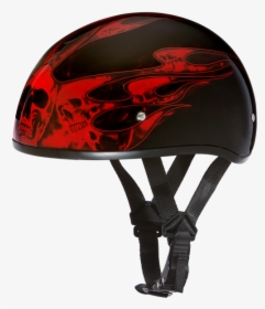 Daytona Helmets Motorcycle Half Helmet Skull Cap- Skull - Motorcycle Half Helmets Blue, HD Png Download, Free Download