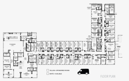 House Floorplan - Ronald Mcdonald House Plan, HD Png Download, Free Download