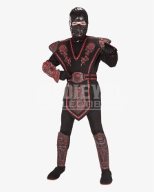 Boys Red Skull Ninja Costume - Ninja Costume Skull, HD Png Download, Free Download