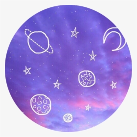 Purple, Aesthetic, And Stars Image - Aesthetic Blue And Purple Background, HD Png Download, Free Download