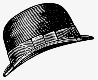 Monochrome Photography,brand,cap - Old Fashioned Hat Drawing, HD Png Download, Free Download