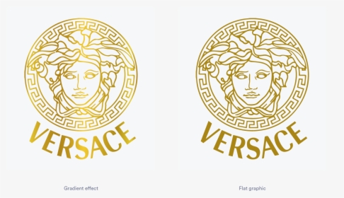 Versace Logo With Gold Gradient - Versace Decal, HD Png Download, Free Download
