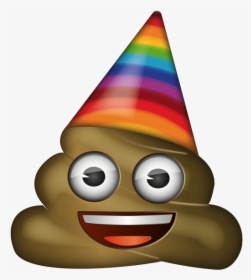 Poop Emoji With Graduation Cap, HD Png Download, Free Download