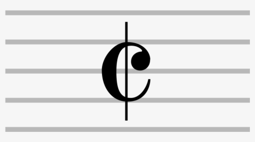 Transparent Music Symbols Png - Common Time Signature Symbol, Png Download, Free Download