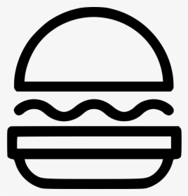 Transparent Png Burger - Burger Outline Logo Png, Png Download, Free Download