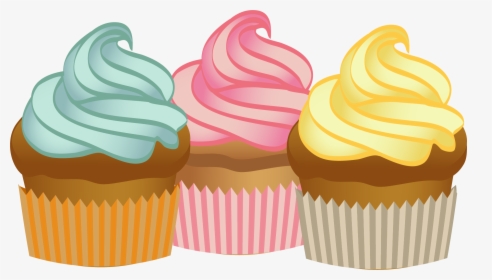 Drawn Cupcake Muffin - Muffin, HD Png Download, Free Download
