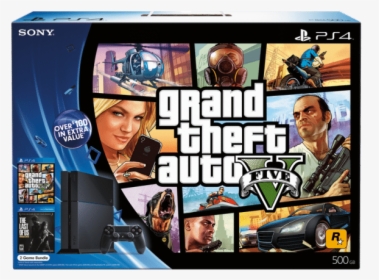 Playstation 4 Bundle Sony Gta V The Last Of Us Remastered - Ps4 Gta 5 Bundle, HD Png Download, Free Download