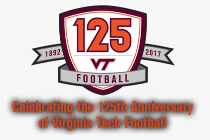 Virginia Tech 125 Years Football, HD Png Download, Free Download