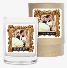 Wedding Date Gold Photo Frame - Picture Frame, HD Png Download, Free Download
