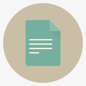 Document Documents Email Letter Mail Page Paper Icon - Circle, HD Png Download, Free Download