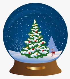 28 Collection Of Christmas Snow Globe Clipart - Christmas Clipart Snow Globe, HD Png Download, Free Download