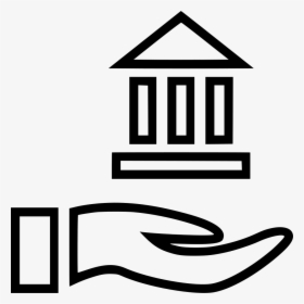 Banking Bank Hands Hand Loan - Hand And Dollar Icon Png, Transparent Png, Free Download