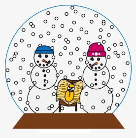 Christmas Snow Globe Clipart Png - Snow Globe Cartoon Transparent, Png Download, Free Download