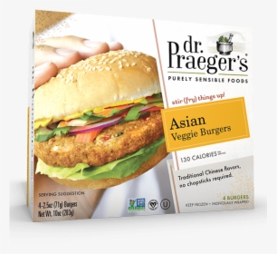 Praeger"s Asian Veggie Burgers - Dr Praeger's Veggie Burgers, HD Png Download, Free Download