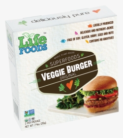 Superfoods Veggie Burger - Life Foods Veggie Burger, HD Png Download, Free Download
