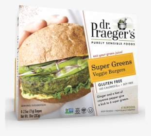Praeger"s Super Greens Veggie Burgers - Dr Praeger's Veggie Burgers, HD Png Download, Free Download