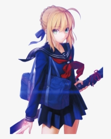 No Caption Provided - Fate Saber Master, HD Png Download, Free Download