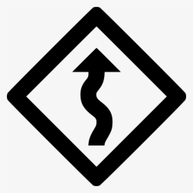 Sign Zig Zag - Road Sign Png Icon, Transparent Png, Free Download
