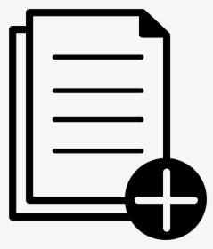 Fileadd Document Icon - New File Icon Png, Transparent Png, Free Download