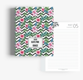 Picture Of Floral Zig Zag A5 Hard Cover Student Diary - Towel, HD Png Download, Free Download