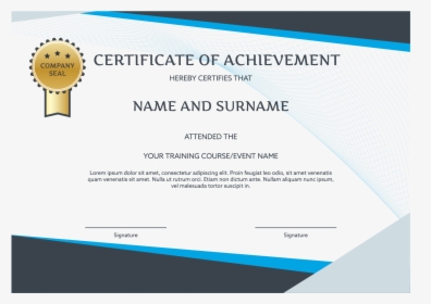 Certificate Png Transparent Picture - Template Certificate English Course, Png Download, Free Download
