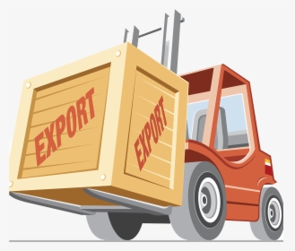 Intermodal Container Cargo Forklift Illustration - Intermodal Container, HD Png Download, Free Download