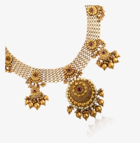 Antique Floral Grace Gold Necklace - Necklace, HD Png Download, Free Download