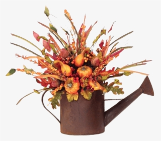 Flower Decoration In Watering Can - Flower Watering Can Png, Transparent Png, Free Download