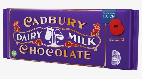 The Cadbury Dairy Milk Remembrance Bar - Cadbury Dairy Milk Royal British, HD Png Download, Free Download