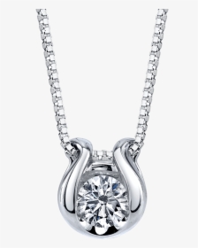 Picture Of Pdr-13651 - Solitaire Diamond Solitaire Gold Pendant Necklace, HD Png Download, Free Download