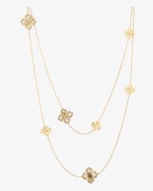 Necklace Sautoir Gold Diamonds - Necklace, HD Png Download, Free Download
